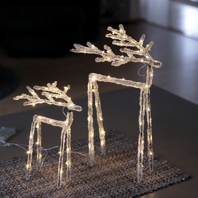 Star Trading LED-Rentier Icy Deer, 50 warmweiße LEDs
