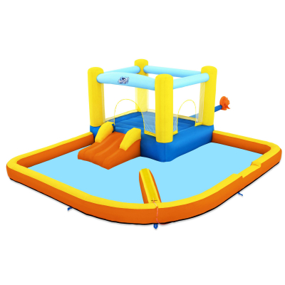 Bestway H2OGO! Mega-Wasserpark mit Dauergebläse Beach Bounce 365 x 340 x 152 cm