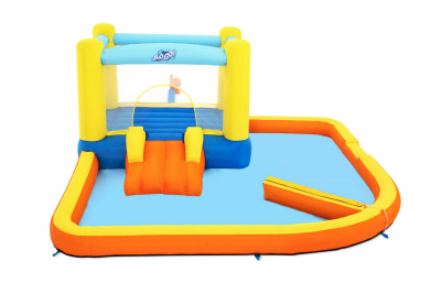 Bestway H2OGO! Mega-Wasserpark mit Dauergebläse Beach Bounce 365 x 340 x 152 cm