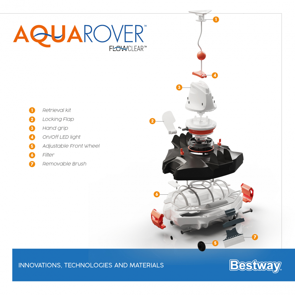 Bestway® Flowclear™ AquaRover™ Poolroboter autonomer