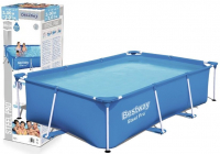 Bestway Steel Pro Frame Pool eckig ohne Pumpe 259 x 170 x 61 cm