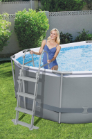 Bestway Power Steel Frame Pool Komplettset 427 x 250 x 100 cm