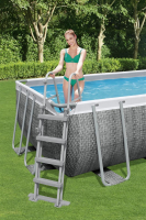 Bestway Power Steel Frame Pool Komplett-Set mit Filterpumpe 549 x 274 x 122 cm