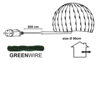 LED-Lichternetz für Buchsbaumkugeln L 90 cm 100 LED