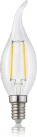 Hellum LED-E14 Windstoß-Kerzenlampe 2700K 2W 250lm klar