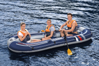 Bestway Hydro-Force Schlauchboot-Set für 3 Erwachsene + Kind Treck X3 307 x 126 x 39 cm