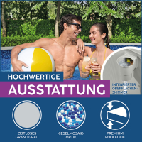 Bestway Hydrium Stahlwandpool Komplett-Set mit Sandfilteranlage Durchmesser 360 x 120 cm