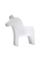 8 seasons - Motivleuchte Shining Dala Horse 43 cm weiß LED