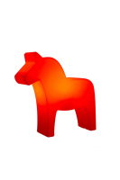 8 seasons - Motivleuchte Shining Dala Horse 43 cm rot (veredelt) LED