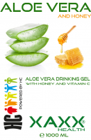 XAXX HC Aloe Vera Drinking Gel mit Honig & Vitamin C, 1 Liter