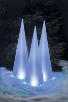 Hellum LED-Pyramide Pylon 120cm 16 BS weiß außen